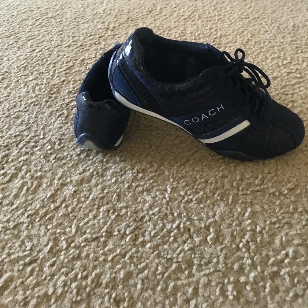 Coach sneakers (Jean/blue) size 7 fits 7.5.